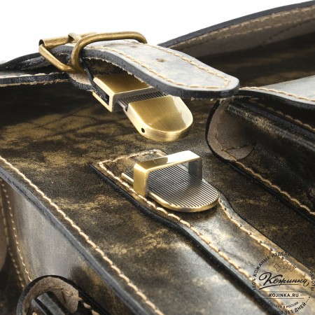 Кожаный ранец "Максимус 3" (пепел глянец)